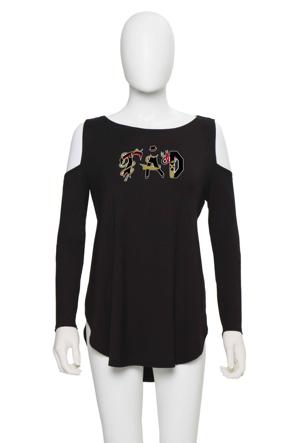 Shoulderless T-Shirt - Traditions Academy of Dance - Customicrew 