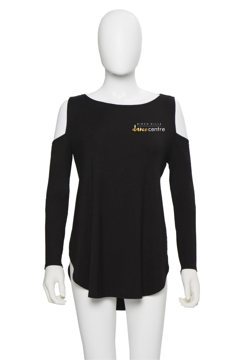 Shoulderless T-Shirt - Birch Hills Dance Centre - Customicrew 