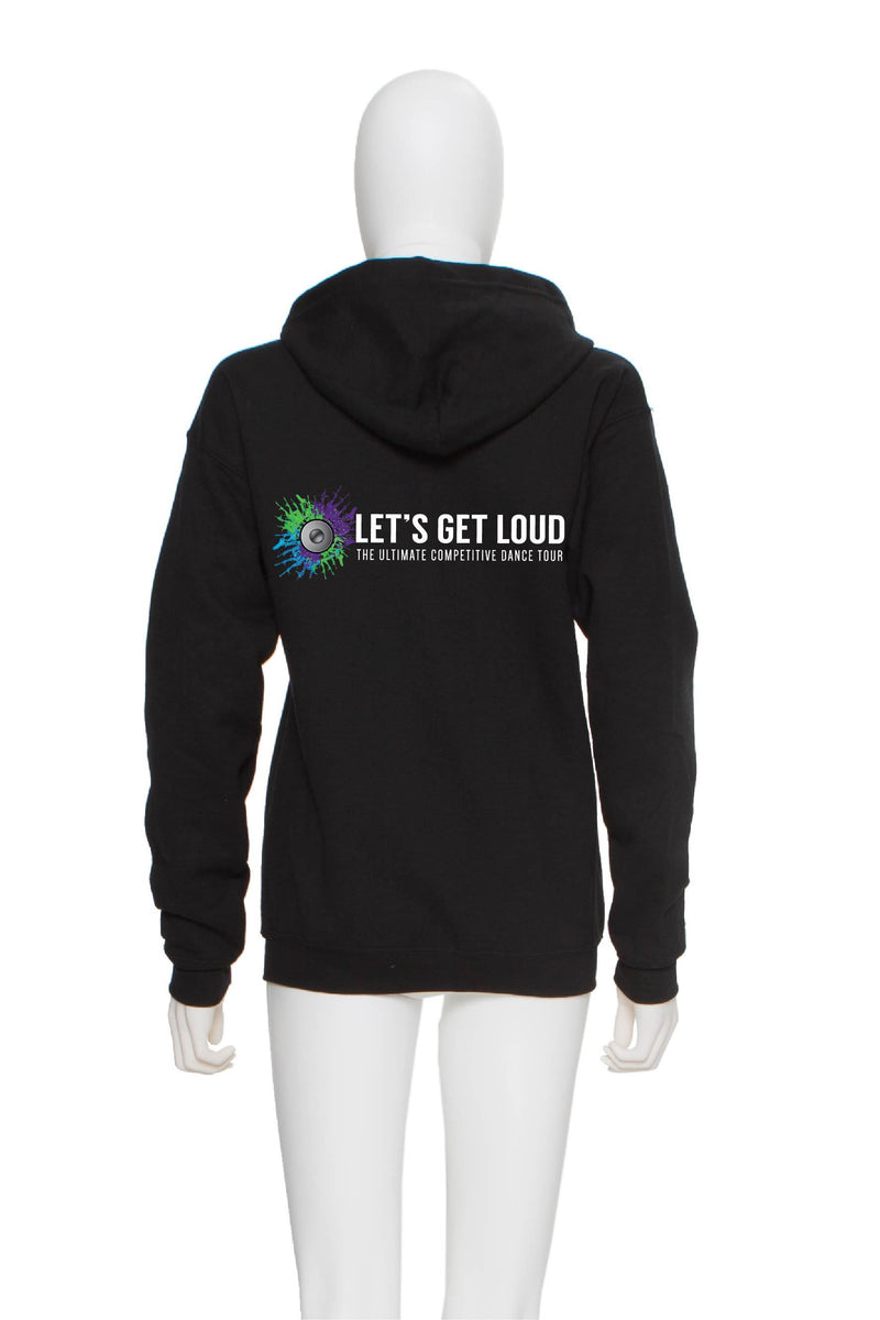 Gildan Warm Up Full Zip - Let's Get Loud Horizontal Logos - Customicrew 