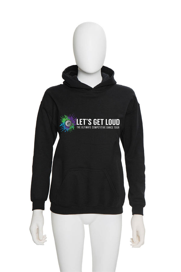 Gildan Warm Up Pullover Hoody - Let's Get Loud Horizontal Logos - Customicrew 