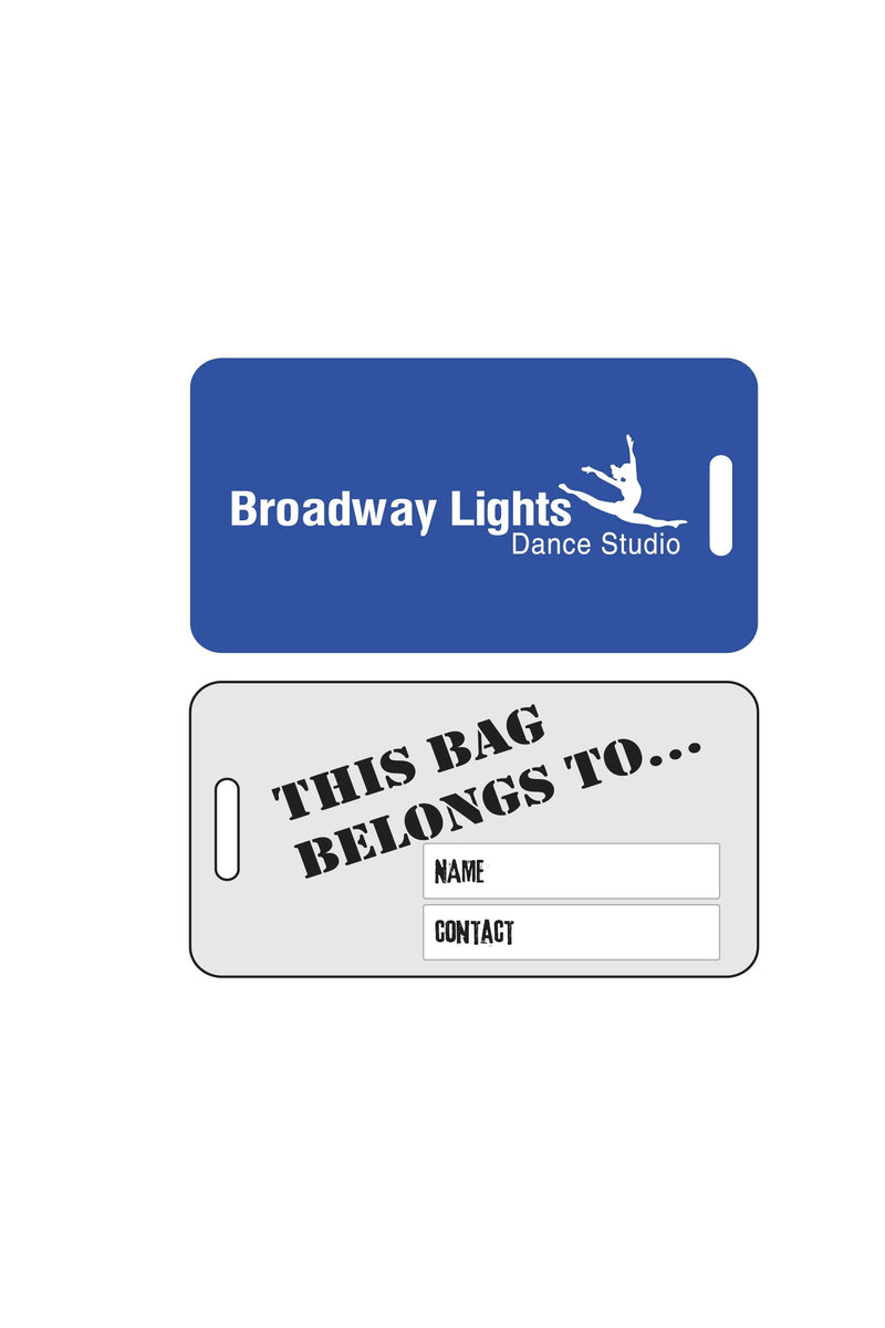 Luggage Tag Sublimated - Broadway Lights Dance Studio - Customicrew 