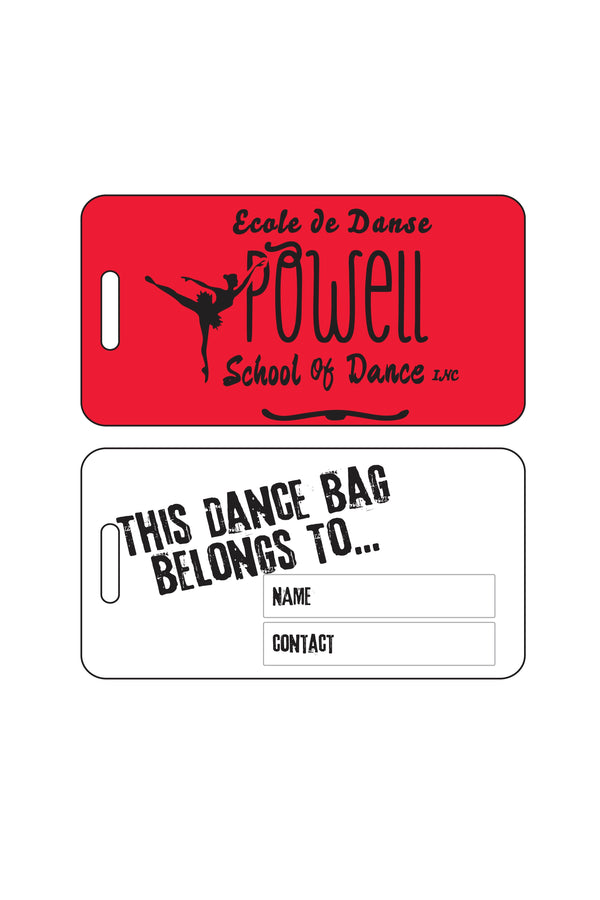 Luggage Tag Sublimated - Ecole de Danse Powell School of Dance Inc - Customicrew 