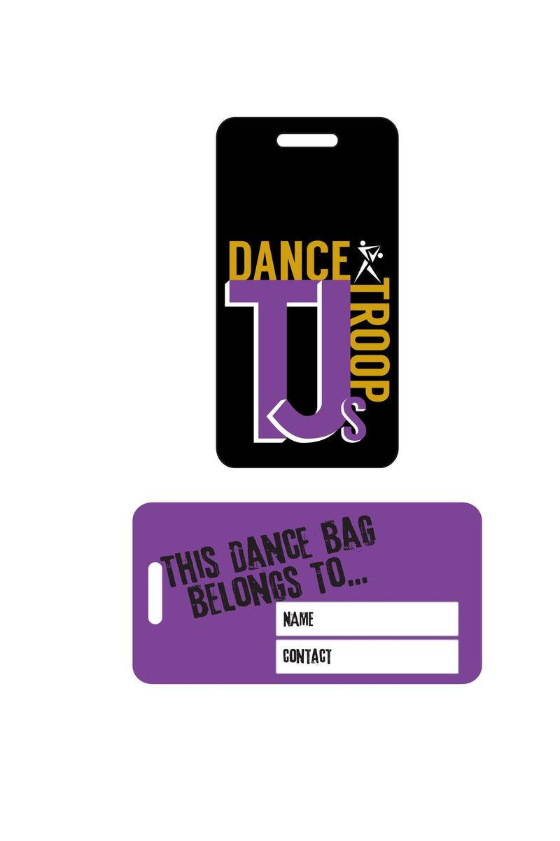Luggage Tag Sublimated - TJ's Dance Troop (Purple Logo Items) - Customicrew 