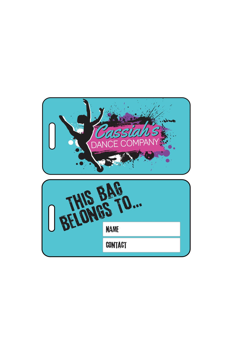 Luggage Tag Sublimated - Cassiah's Dance Company - Customicrew 
