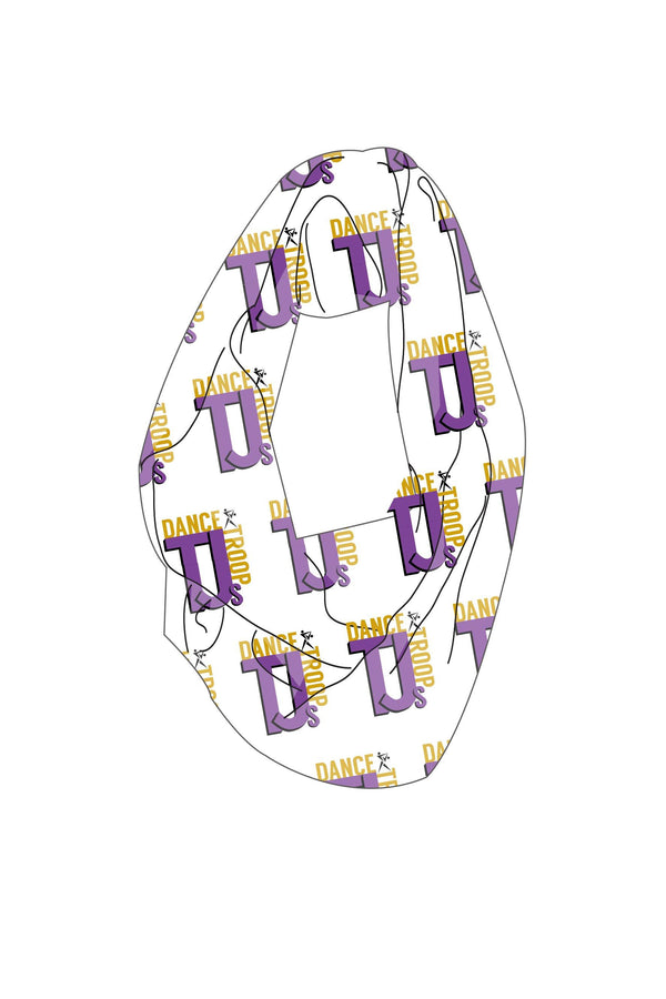 Infinity Scarf Sublimated - TJ's Dance Troop (Purple Logo Items) - Customicrew 