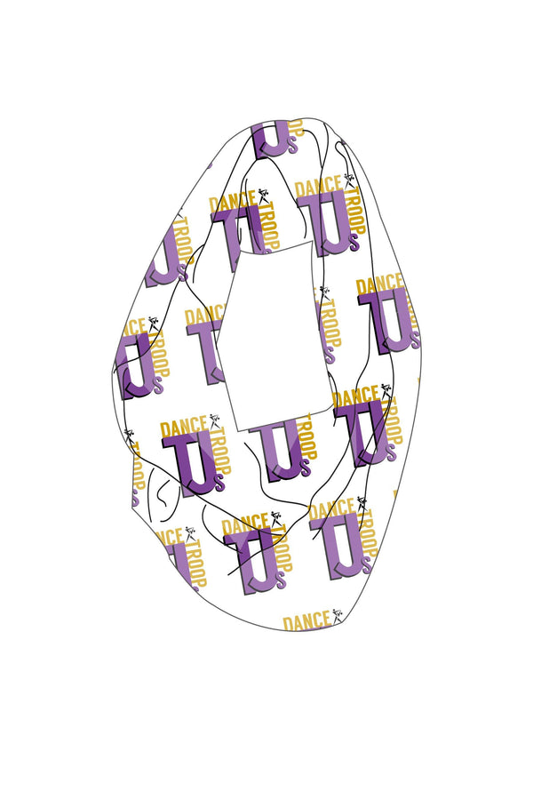 Infinity Scarf Sublimated - TJ's Dance Troop (Purple Logo Items) - Customicrew 