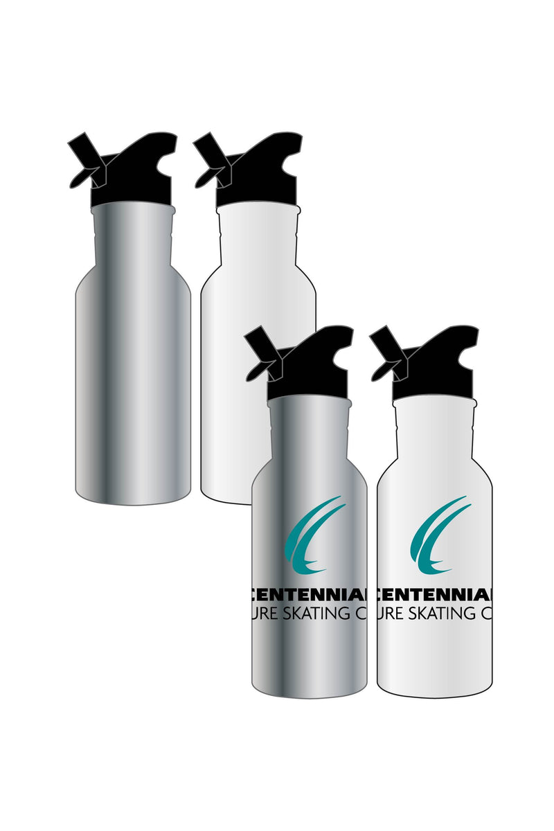 Water Bottle Sublimated - Centennial Figure Skating Club - Customicrew 