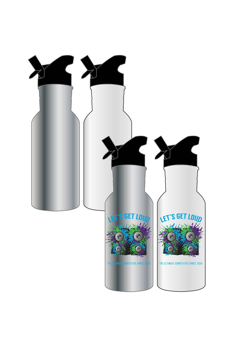 Water Bottle Sublimated - Let's Get Loud - Customicrew 
